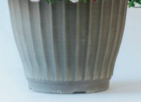 Polar Peach Patio Pot (12" round decorative planter)